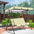 thumbnail image 3 of Mosiee Swing Chair Cover Canopy Seats Garden Oxford Cloth Waterproof Material Swing Chair Replacement Canopy For Swing, 3 of 9