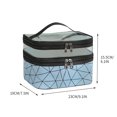 thumbnail image 3 of Organization and Storage Zippered Tote Bag, Portable Bathroom Travel Bag In Waterproof Clear Pvc Double Layer Cosmetic Bag, 3 of 5