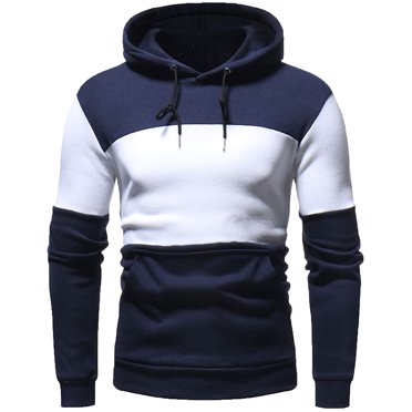 RKSTN Hoodies for Men Fall Fashion Soft Sweatshirt Fashion Winter Stitching Outdoor Sports Hooded Sweatshirts Top Mens Sweatshirt