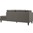 thumbnail image 3 of Modway Empress Upholstered Polyester Fabric Right Facing Chaise in Granite, 3 of 5