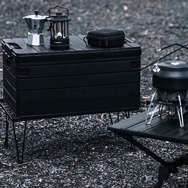Boîte de terrasse, boîte de rangement extérieure 60L Capacité robuste pour le camping