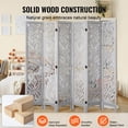 thumbnail image 4 of VEVOR Wood Room Divider Wooden Screen 6 Panel for Room Separation Home Office, 4 of 9