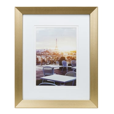 Unbranded Cadre photo 5x7po. finition laiton brossé Knurl, cadre décoratif pour table et mur