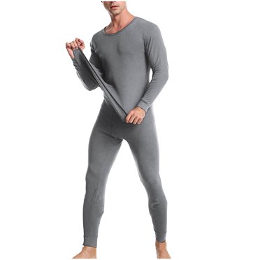 Yuyuzo Mens Thermal Underwear Sets 2 Piece Long Johns Pants Outfits Fleece Lined Base Layer Bottoms Tops