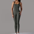 thumbnail image 3 of AherBiu Workout Bodysuits for Women Sleeveless Square Neck Ribbed Slim Yoga Jumpsuits Joggers Rompers, 3 of 6