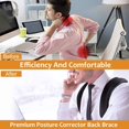 thumbnail image 4 of Back Brace, Posture Corrector for Relieving Backbone, Clavicle & Spine Pain, Back Support for Men & Women, Adjustable Brace for Back & Posture correction, 4 of 5