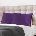 thumbnail image 2 of PiccoCasa Pure Cotton Pillowcases 2 Pcs Soft with Envelope Grape Standard, 2 of 7
