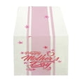 thumbnail image 1 of Binwennn Day Table Runner Letters Flowers Festive Atmosphere Decorative Tablecloth Table Runner Hot Sequin Table Table 60 Inches Long Long Table 120 Inches Wide Table 24 Wide Terracotta Table Light, 1 of 5