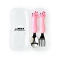 thumbnail image 1 of 2Pcs Kids Silverware Travel Carry Set Children Portable Tableware Toddler Utensils Kids Spoon & Fork, 1 of 8