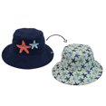 thumbnail image 1 of FlapJackKids - Chapeau de Soleil Réversible Mixte pour Enfants - Étoile de Mer - S (6 m-2 A), 1 of 4