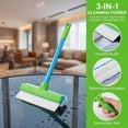 thumbnail image 3 of 2026 New Scratch-Free & Streak-Free Squeegee 5-Piece Set for Glass Cleaning, Recyclable Silicone Window Squeegee Kit, 3 in 1 Glass Cleaning Tool with Rotatable Rubber & Microfiber Scrubber (Blue*2), 3 of 7