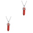 thumbnail image 3 of QualitChoice Hexagon Column Charm Exquisite Women Men Making Findings Handmade Anniversary Hanging Pendants Colorful Crystal Red Pattern Color 2Set, 3 of 6