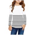 thumbnail image 1 of RXIRUCGD Chemises à Manches Longues pour Filles, Col Rond Mignon, Blouses Décontractées Élégantes, Blanc, Taille : 13 Ans, 1 of 6