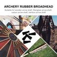 thumbnail image 4 of 5pcs 6mm Rubber Arrowhead Archery Replacement Broadhead Blunt Arrow for Sports, 4 of 8