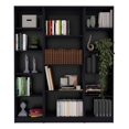 thumbnail image 1 of FM FURNITURE Elida 3 Piece Living Room Set Black Engineered Wood, 1 of 7