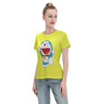 thumbnail image 4 of Women's Basic Short Sleeve T-Shirt Doraemon, 4 of 6