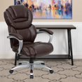 thumbnail image 2 of Scranton & Co Contemporary Faux Leather Office Chair in Brown/Black, 2 of 6