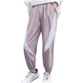 thumbnail image 1 of Children's Mesh Breathable Sun Protection Pants for Kids, Ankle-Binding Design with Pockets, Black, Size 110 cm, 1 of 8