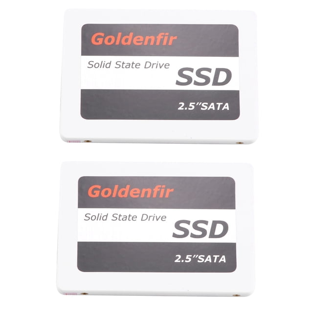 2X Goldenfir SSD 120GB SSD 2.5 Hard Drive Disk Disc Solid State Disks 2.5inch Internal SSD,2 x 2.5inch Hard Drive Disk Disc,White