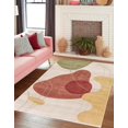 thumbnail image 3 of LaDole Rugs 8x10 ft Modern Premium Area Rug | Artistic Large Carpet For Bedroom, Living Room, Kitchen, Home Office, Indoor Floor Décor | Beige Red Yellow Green, 3 of 4