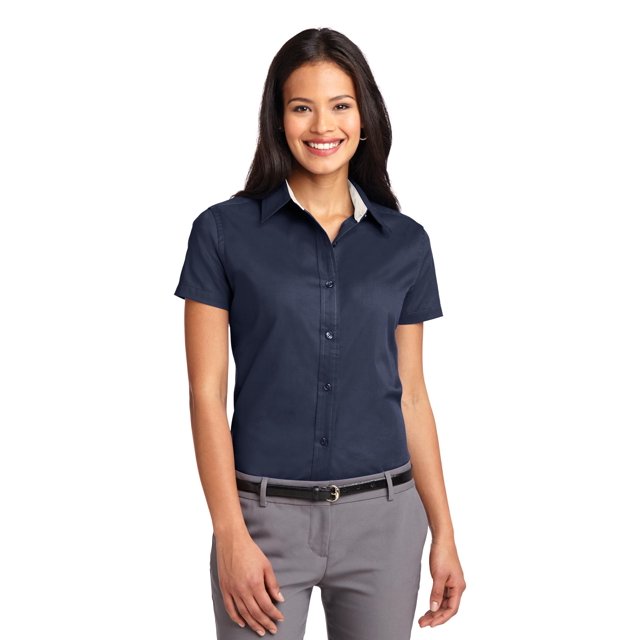 Port Authority T-Shirt à Manches Courtes Facile d'Entretien pour Femmes L508