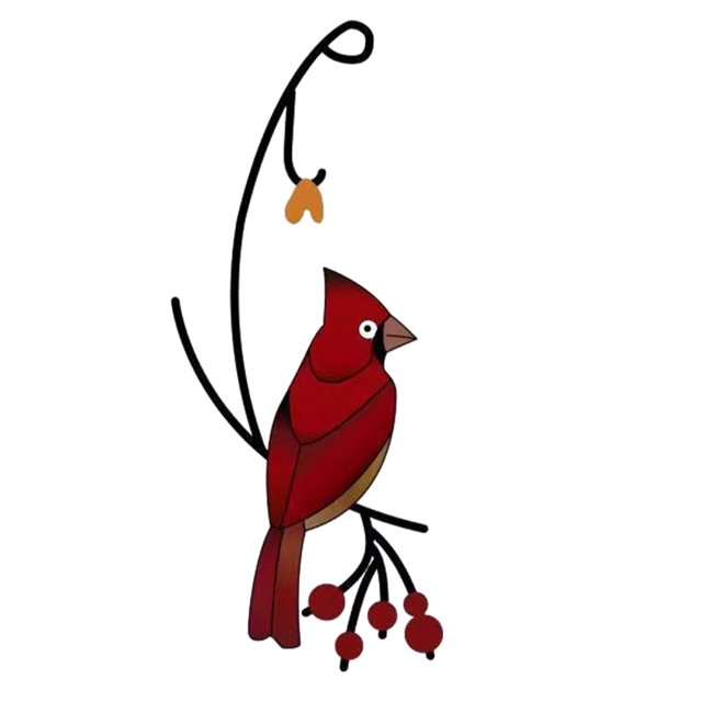 Youkk PC Handmade Cardinal Bird Pendant Gift For Nature Enthusiasts Add Charm To Home Elegant Decoration E
