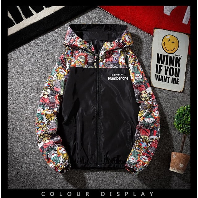 OmicGot Veste Décontractée pour Couple d'Extérieur pour Homme Veste à Capuche Camouflage à Coutures Printemps Automne