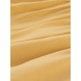 thumbnail image 5 of Unique Bargains Women's Square Neck Pastel Solid Dressess Ruffle Short Sleeve Above Knee Tiered Dress Yellow XS, 5 of 5