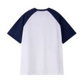 thumbnail image 3 of Birdeem Chemises pour Hommes T-Shirt à Manches Courtes Col Rond Assorti de Couleurs Automne, 3 of 10