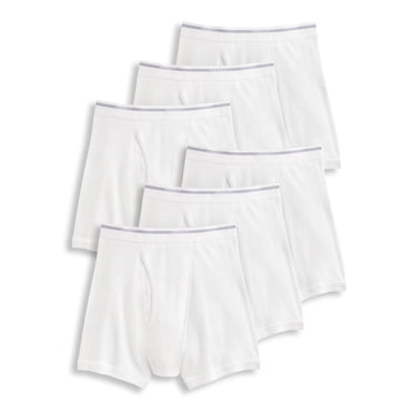 Jockey Caleçon Boxeur Classique Léger pour Hommes en Coton 100 % de 5 Po - Lot de 6