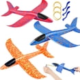 thumbnail image 1 of 3PCS Kids Throwing Plane Impact-resistant Convoluted Hand Glider Slingshot Glider, 1 of 9