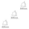 thumbnail image 2 of Maoww Bike Adapter Plate Chain Guide Aluminum Alloy Conversion Replacement Parts Biking Portable Repairing Accessory Silver 3Set, 2 of 6