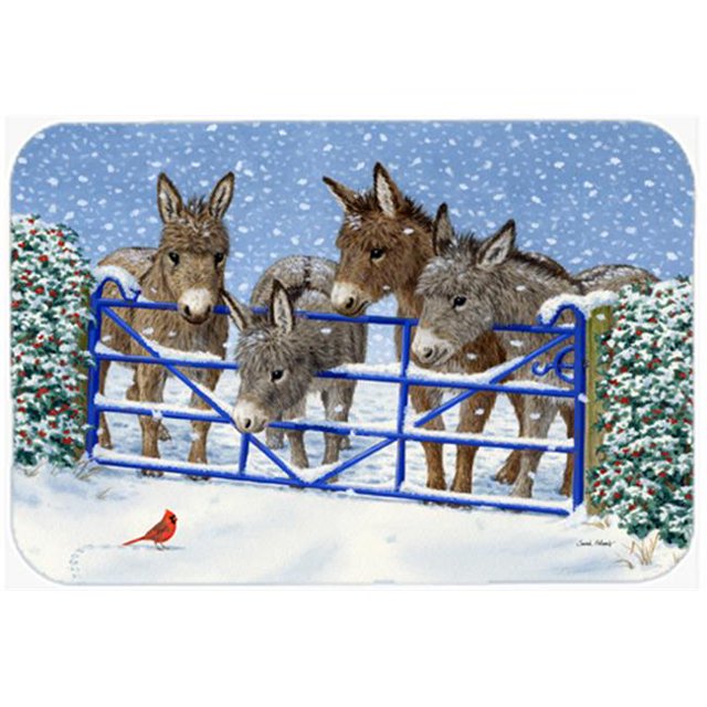 Donkeys & Cardinal Kitchen or Bath Mat, 20 x 30