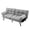 Grey, variant on Giantex Convertible Sofa Bed, Memory Foam Futon Bed w/Adjustable Backrest & Armrests, Upholstered Folding Couch Sleeper for Small Space, Grey