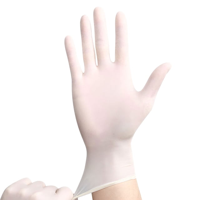 Gloves for Use High‑Performance Nitrile Exam Gloves Powder-Free Clean Disposable White 100 Count Heavy Duty Comfortable Fit 100PCS