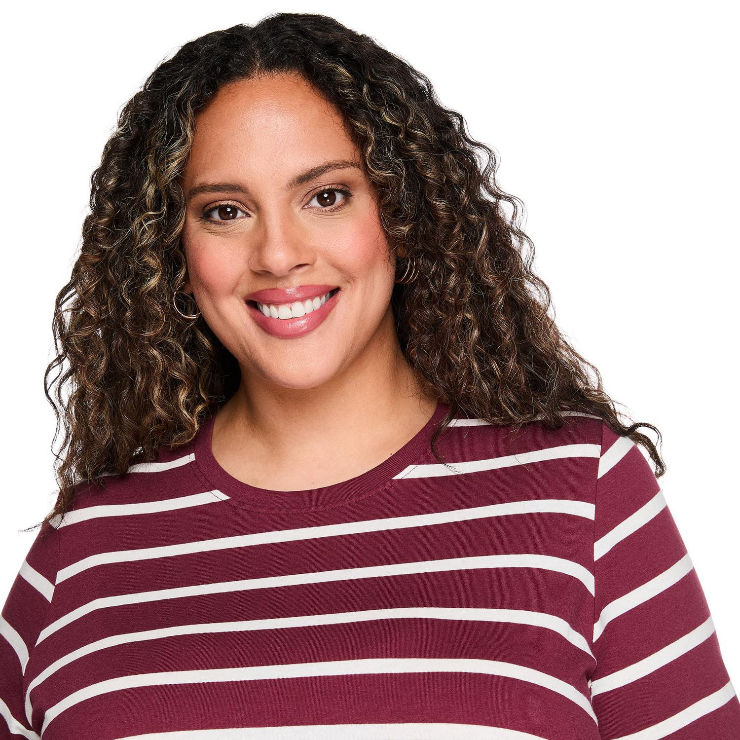 T-shirt à encolure ras du cou Lane Bryant Plus pour femmes