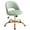 Light Green, variant on Ktaxon Office Desk Chair Adjustable Flannel Computer Task Chair Small Rolling Vanity Stool with Wheels for Study Make-up Dressing Room Pink