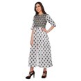 thumbnail image 3 of Moomaya Printed Kurta Summer Wear Ladies Kurti Front Slit Tunic Tops Women, 3 of 5