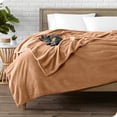thumbnail image 2 of Bare Home Microplush Fleece Blanket - 300 GSM - Fuzzy Microfleece - Soft & Plush - Throw/Travel, Saddle, 2 of 5