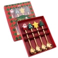 thumbnail image 1 of Oleegame 1PC Stainless Steel Cutlery Set Christmas Tableware Set Stainless Steel Spoon Gift Set Dessert Spoon Fork Coffee Spoon Christmas Pendant Spoon Tableware Set Gift, 1 of 8
