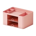 thumbnail image 1 of Desk Organizers and Accessories Desk Organizer with 2 Drawer Multi Functional Pencil for Desk Desk Organizers and Accessories with 5 Compartments Drawer for Office with Study Supplies, 1 of 6