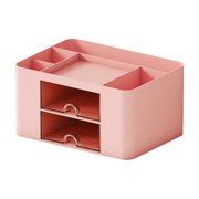 Desk Organizers and Accessories Desk Organizer with 2 Drawer Multi Functional Pencil for Desk Desk Organizers and Accessories with 5 Compartments Drawer for Office with Study Supplies