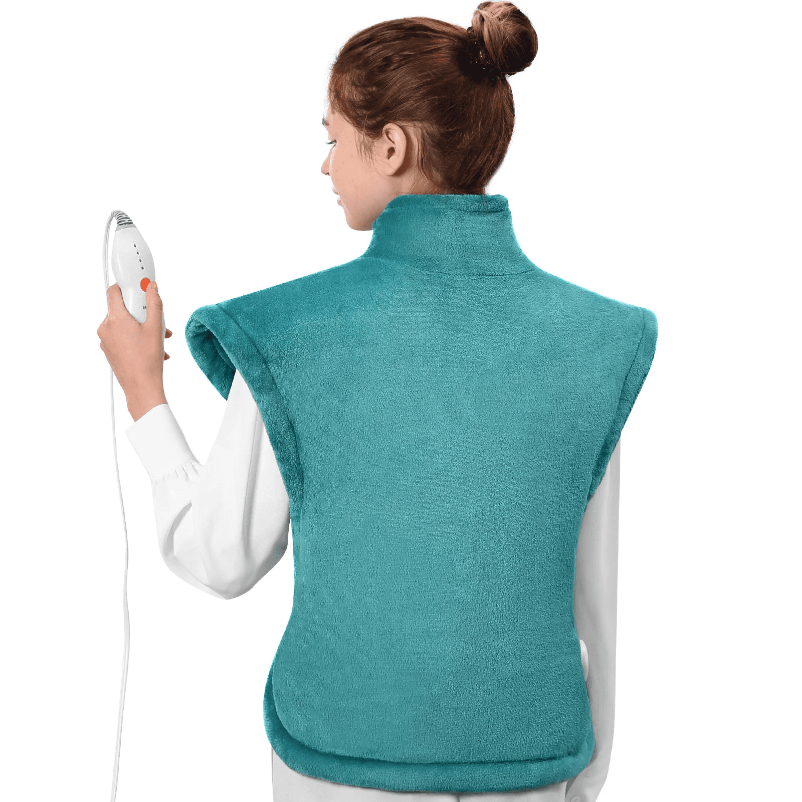 Refurbished Maxkare Large Heating Pad for Back Pain Relief 24x33, Green