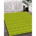thumbnail image 3 of Ahgly Tapis d'Intérieur Lavable en Machine Carré Transitionnel Néon Jaune Vert, 8 Pieds Carré, 3 of 7