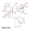 thumbnail image 4 of Unique Bargains DC-002 3.5mmx1.1mm DC Power Jack Plug 3 Pin Female Socket Connector 15pcs, 4 of 4