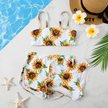 Cameland Girls Swimsuit 3Pcs Set Bathing Suits Summer Kids Swimwear 8-14 Years