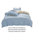 thumbnail image 3 of PRETXORVE All-Season Bedding Set - 4-Piece Washable Solid Color Bed Sheet Duvet Cover and Pillowcases, 3 of 9
