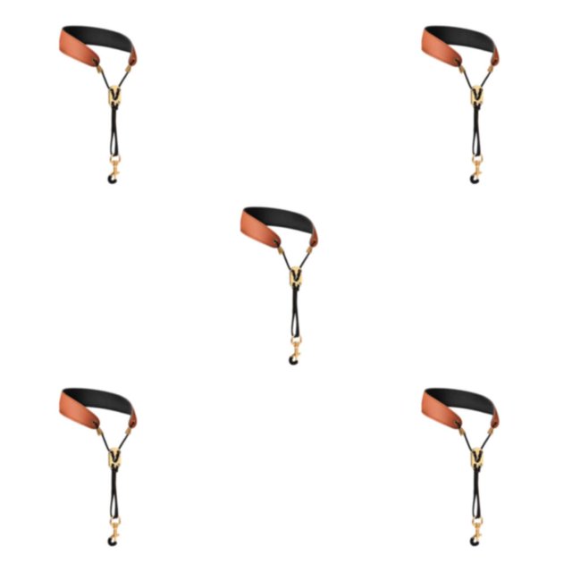 Redempat Sangle de Cou pour Saxophone Rembourrée Confortable pour Saxophone Basse Clarinette Soprano Brun 45cm 5Ensemble