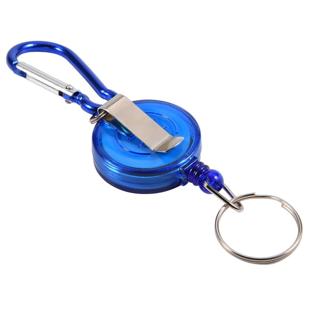 Fly Fishing Zinger Retractor, 3Pcs Retractable Reel Holder Wear Durable Nylon Cord Stopper Retractable Reel Holder Key Chain Fly Fishing Tool
