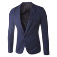 thumbnail image 1 of Fankiway Haut de Complet Décontracté pour Homme à un Seul Bouton, Couleur Unie, 1 of 4